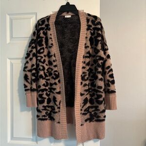 Leopard Fuzzy Cardigan